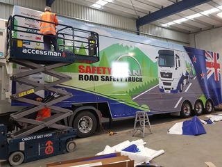 Amazing graphics and sign writing by the team at Fulton Hogan Signs & Graphics